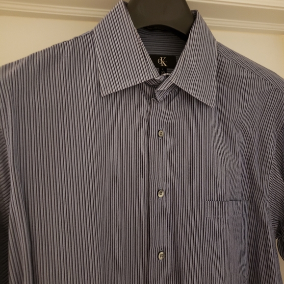 CALVIN KLEIN: Dress Shirt. 16.5, 33, Size- Large - Picture 7 of 9